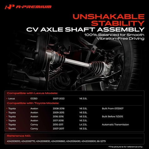 A-Premium Front Left Driver Side CV Axle Shaft Assembly
