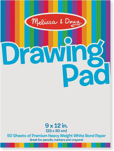 Melissa & Doug Drawing Pad (9 x 12 inches) with 50 Sheets of White Bond Paper