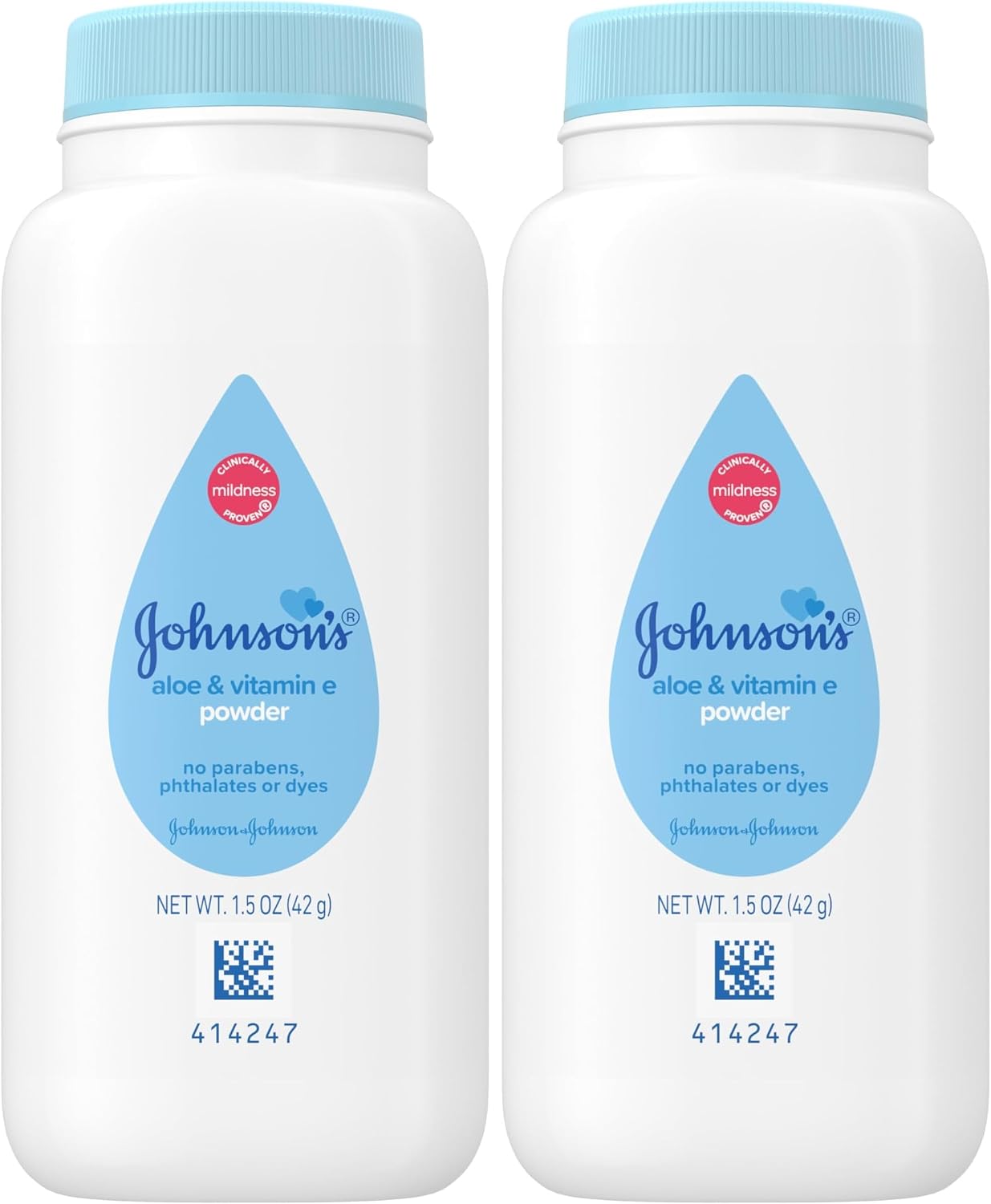 Johnson's Baby Naturally Derived Cornstarch Baby Powder, 1.5 oz