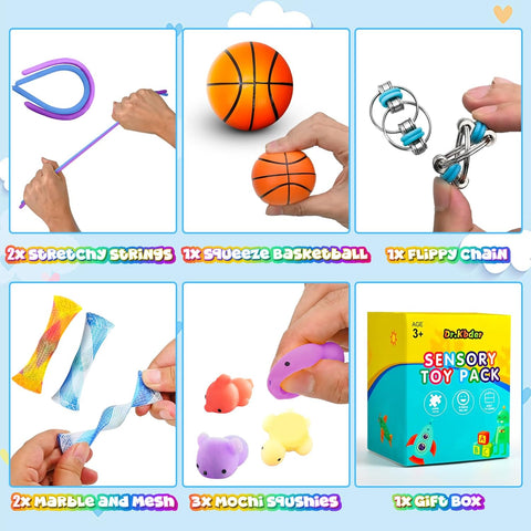 15Pack Fidget Toys Bulk for Adult Kids Age 5-7, 8-12, Figette Classroom Must Have Back to School Gifts for Students Treasure Prize Box Sensory Autism Travel Must Have ADHD Autistic Stress Anxiety
