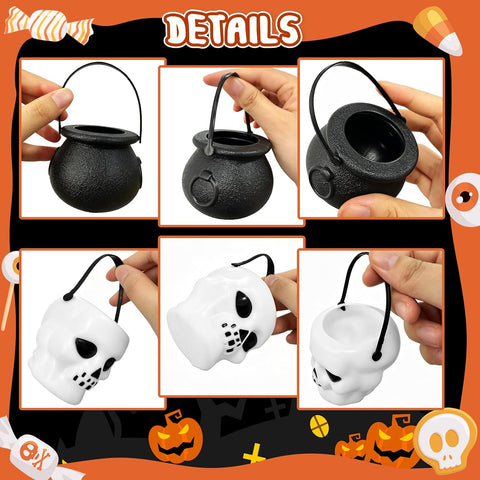 36 Pieces Halloween Candy Bucket,12 Styles Mini Halloween Candy Holder