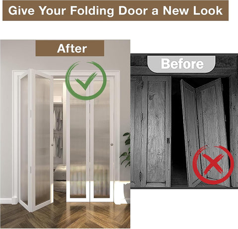 Bifold Door Hardware Repair Kit, 2-Pack Bifold Closet Door Hardware Kit Folding Door Hardware Repair Replacement Tool Kit