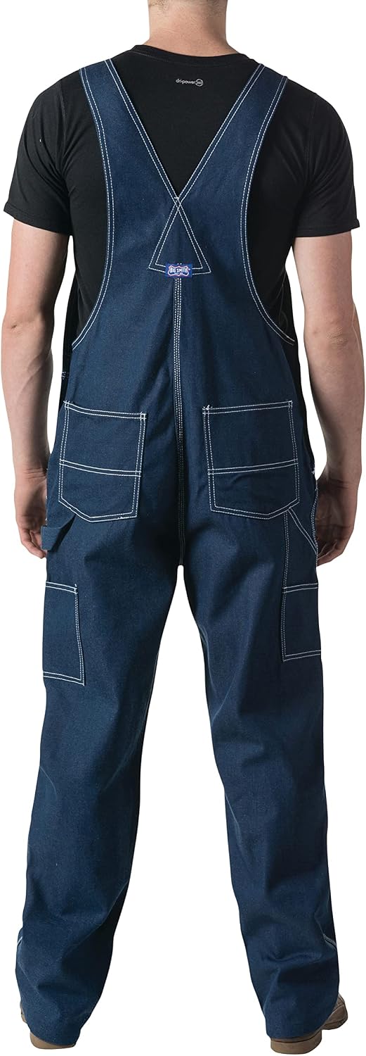 Big Smith Men's Rigid Denim Bib Overall