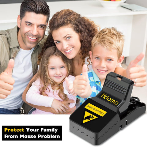 Hdama Mouse Trap, Mouse Traps That Work Small Mice Trap Outdoor Indoor Best Snap Traps for Mouse/Mice Safe and Reusable 6 Pack Quick Kill Mice Traps