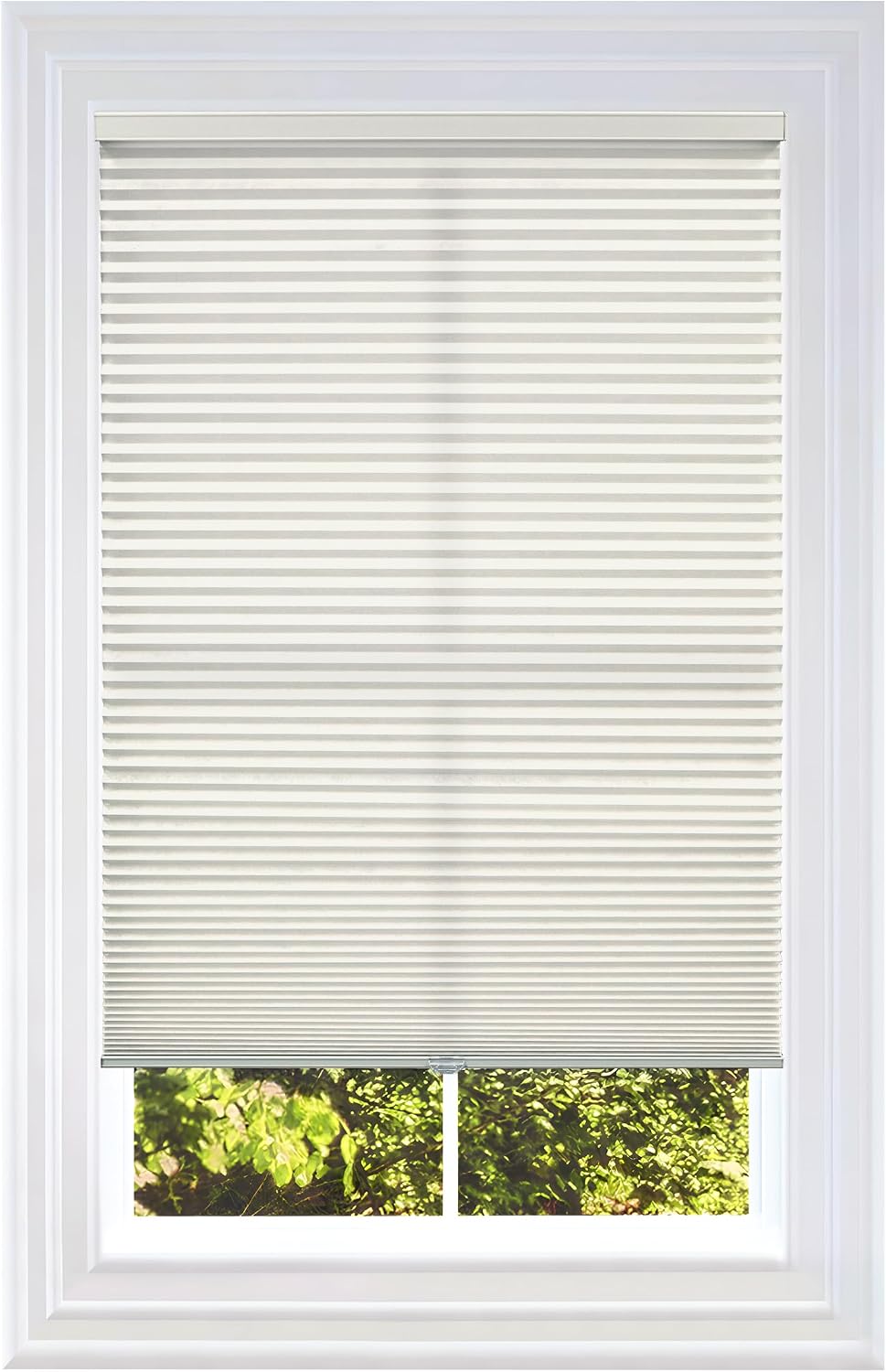BlindsAvenue Cordless Cellular Shade, White Dove, 28.5" W x 48" H