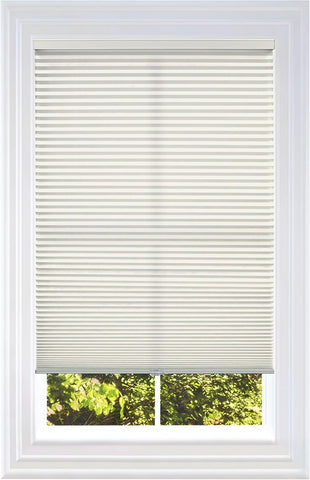 BlindsAvenue Cordless Cellular Shade, White Dove, 28.5" W x 48" H