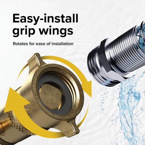 Camco Brass Marine/RV Water Pressure Regulator - Drinking Water Safe