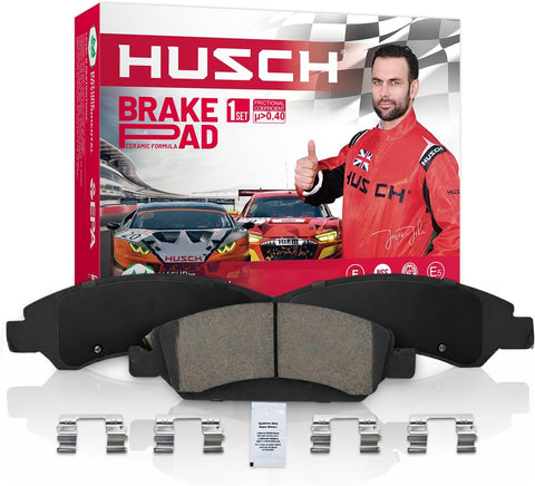 HUSCH D1104 Front Ceramic Brake Pads Kit Fit For Hyundai Tiburon 2005, 2008