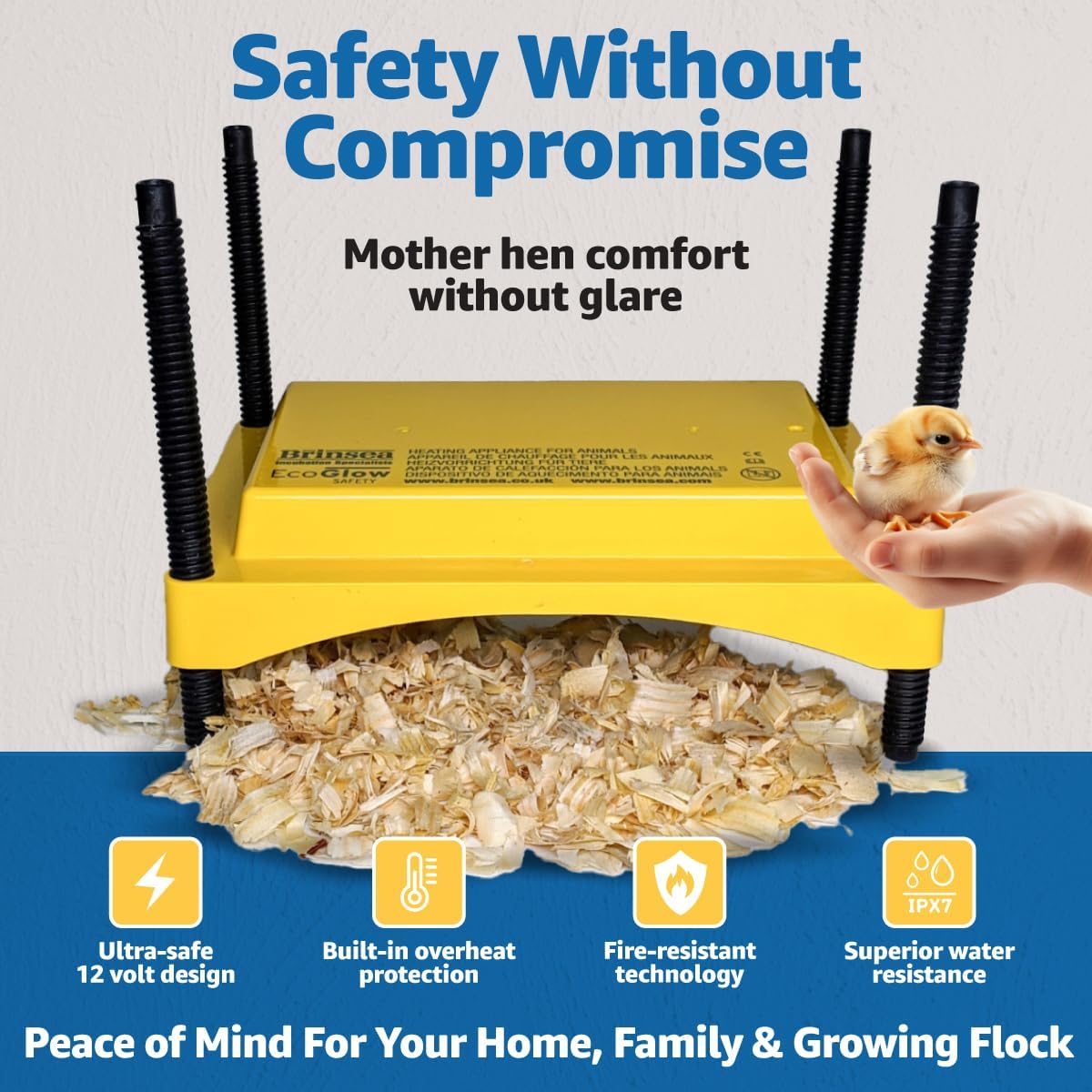 Brinsea Ecoglow Safety 600 Chick or Duckling Brooder, Up to 20 Chicks