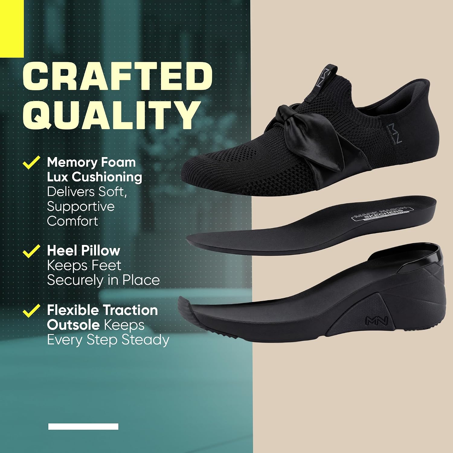 Skechers Women's A Wedge - Enzie Hands Free Slip-ins
