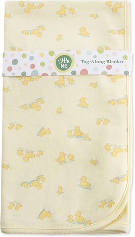 Little Me Baby Gender Neutral Swaddling Receiving Blanket, Duckies, OS