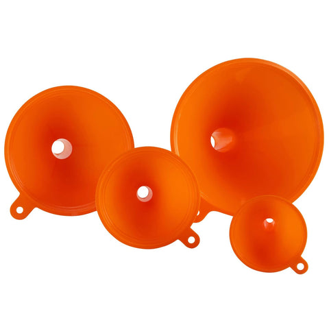Oil Funnel Set - Plastic Funnels for Automotive & Kitchen