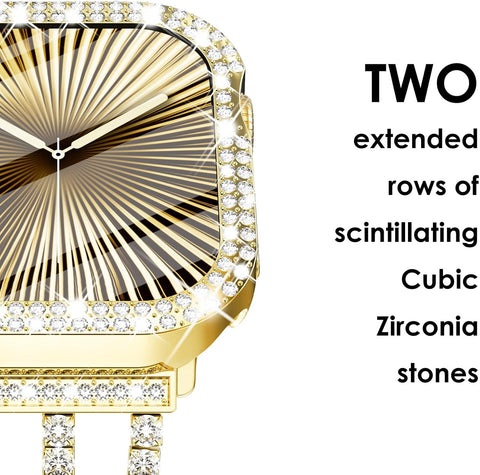 Surace Bling Case with Screen Protector for Apple Watch Series 11/10 42mm