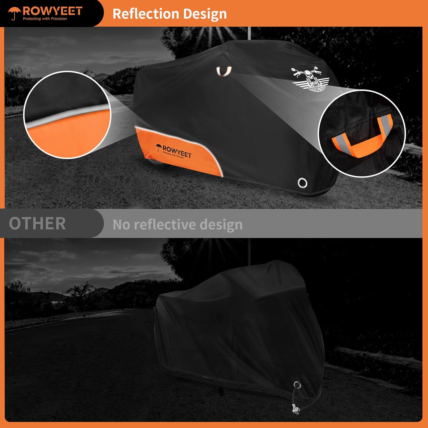Motorcycle Cover Waterproof Outdoor Storage All Season Protection
