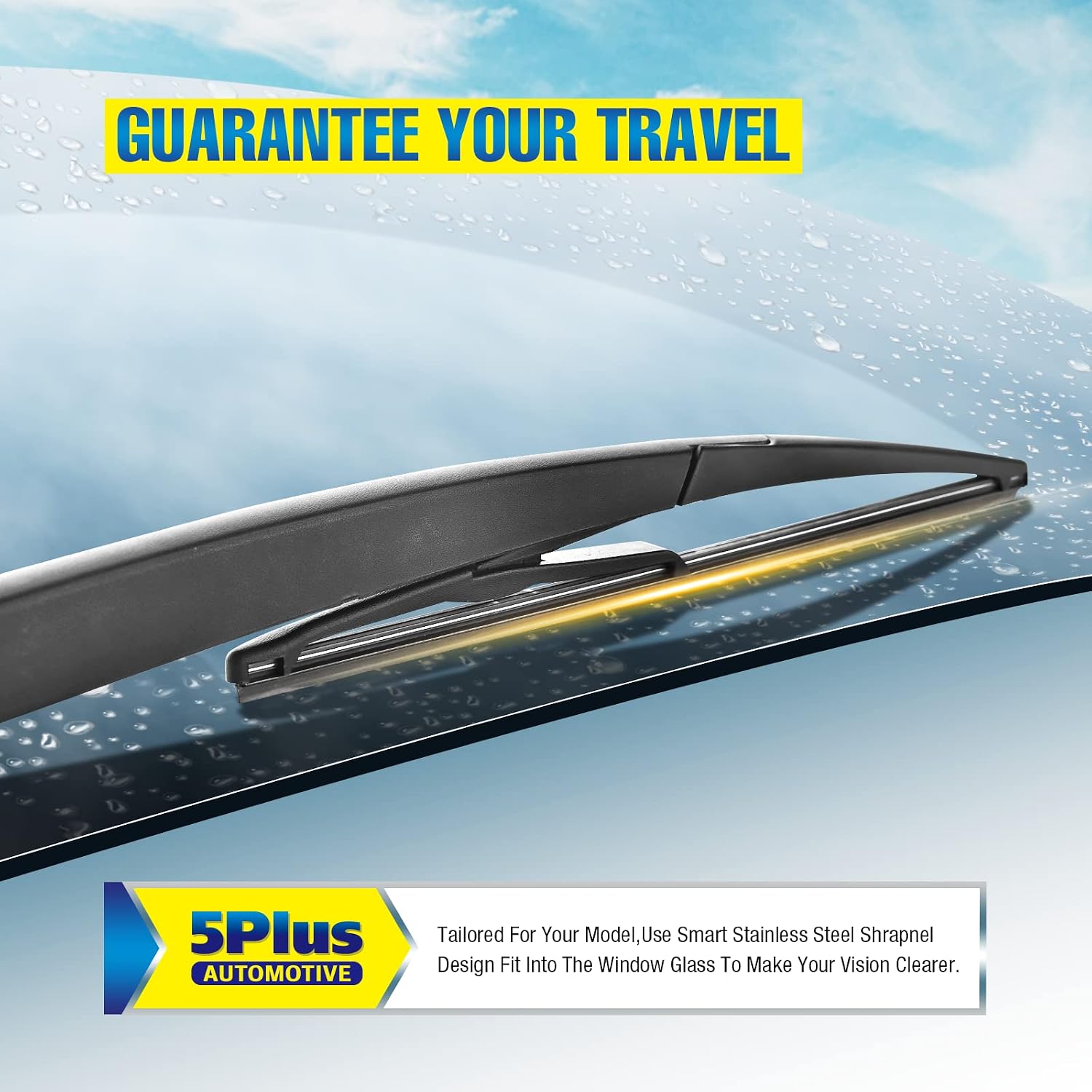 5 PLUS 12" Back Wiper fits Nissan Rogue 2008-2025 Rear Wiper Blade