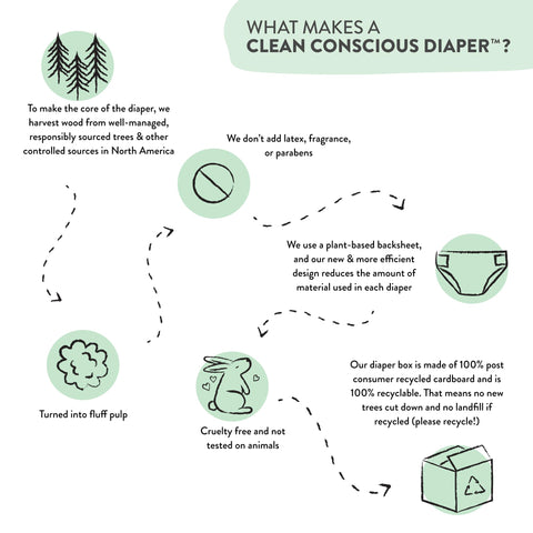 The Honest Company Clean Conscious Diapers | Plant-Based, Sustainable | Sky's The Limit + Wingin It | Club Box, Size 6 (35+ lbs), 40 Count