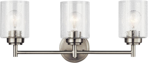 Kichler Winslow 3-Light Bathroom Vanity Light, Brushed Nickel