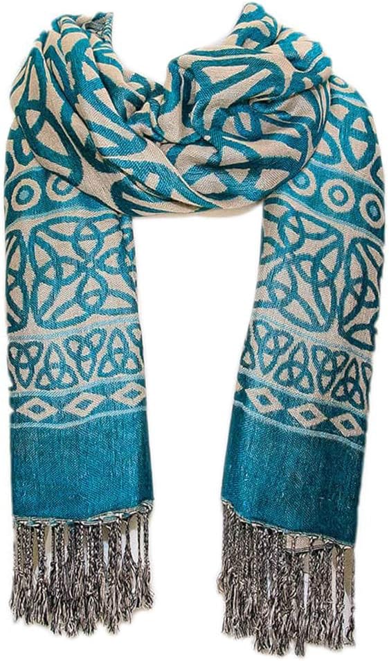 Ladies Celtic Heritage Scarf, Ancient Celtic Style Design, Super Soft. Versatile Fashion Accessory.