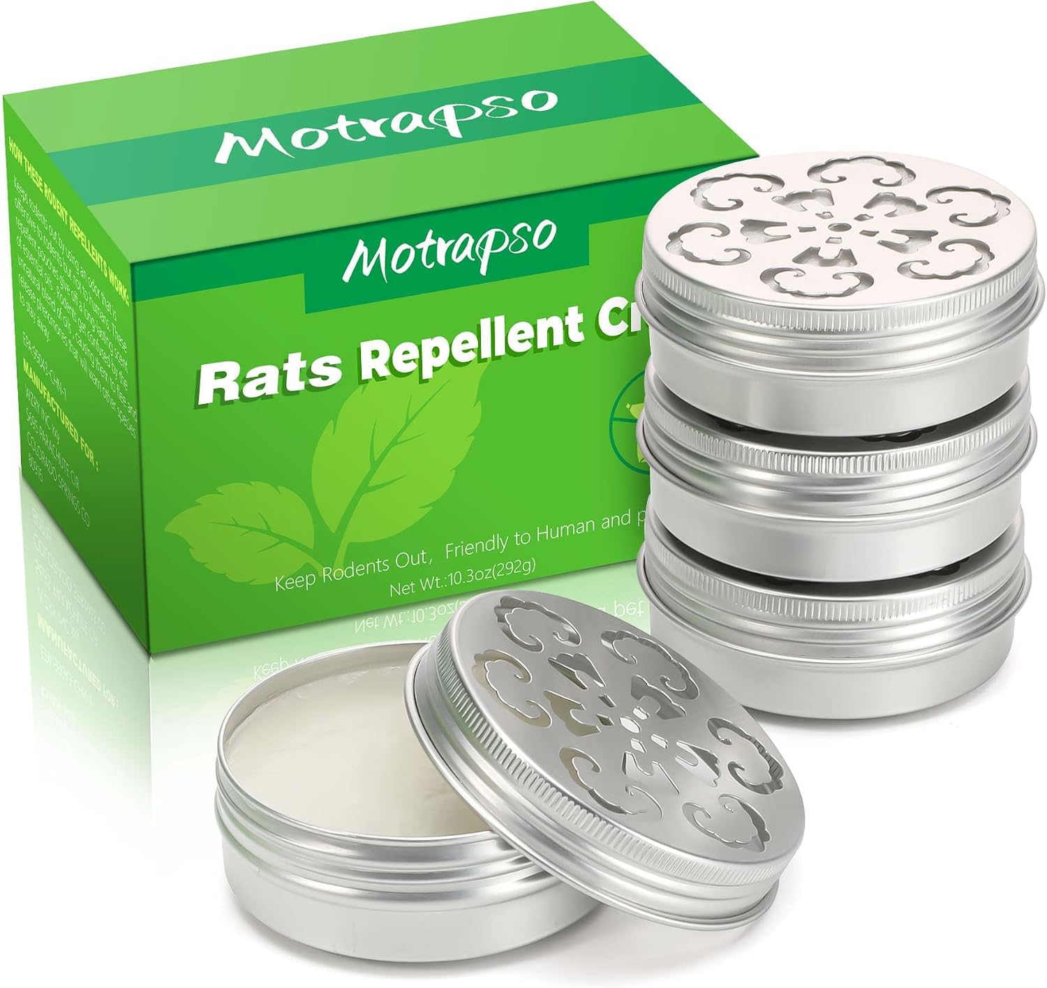 Peppermint Oil to Repel Mice and Rats, 4 Pack Rodent Repellent