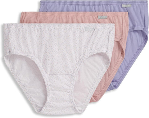 Jockey Women's Underwear 100% Cotton Elance Bikini - 3 Pack