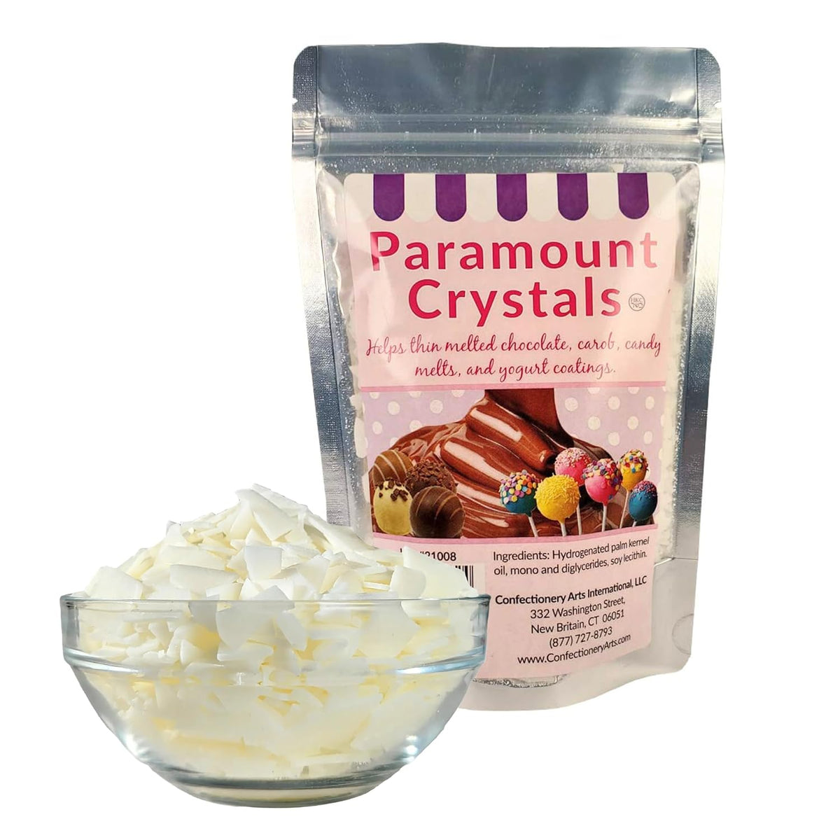 Paramount Crystals for Candy Melts & Chocolate, Edible Wax Flakes, 4 oz