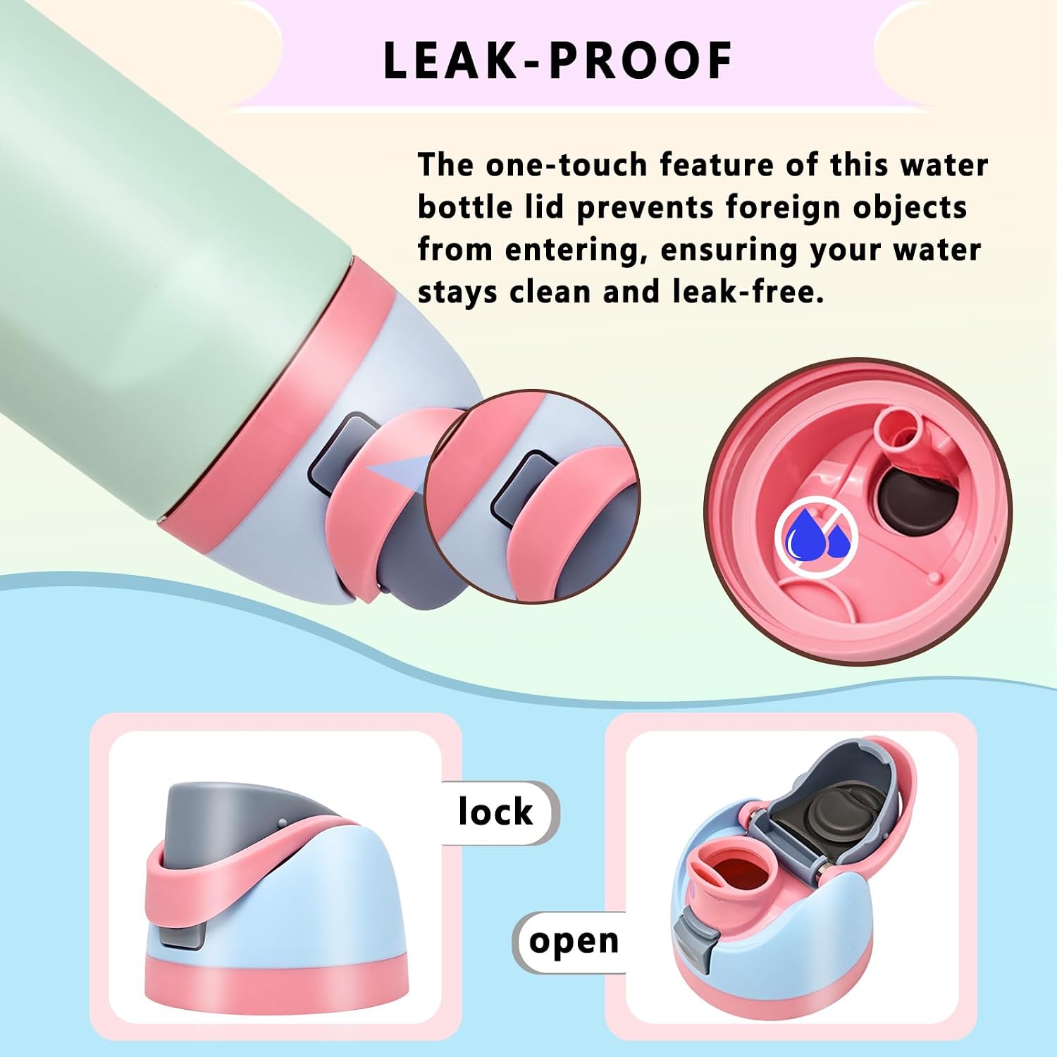NTIERA Replacement Lid for Owala Freesip,Compatible with Owala Freesip Water Bottle 16oz 24oz 32oz 40oz,Premium Replacement Accessories for Owala Cap,Leakproof,BPA Free