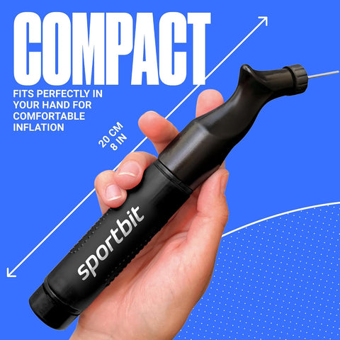 SPORTBIT Ball Pump for Sports Balls - Push & Pull Inflating System