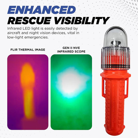 SOSeFLARE 5 NO MORE FLARES, Electronic Boat Distress Flare, Waterproof LED