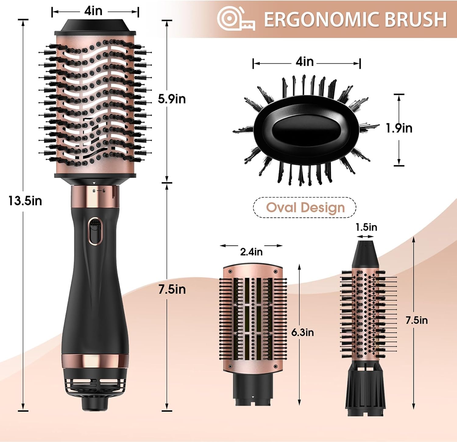 Nicebay Hair Dryer Brush & Multi-Styler Blow Dryer Brush