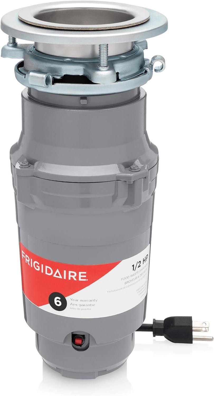 Frigidaire FF05DISPC1 1/2 HP Corded Garbage Disposal for Kitchen Sinks
