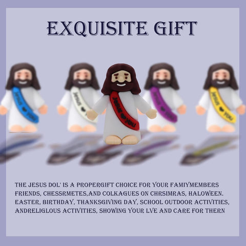 AKFAHOIF 30PCS Little Jesus Figures, Mini Jesus Figurines in Bulk, Multicolor Tiny Jesus Figures, Miniature Figurines to Hide and Seek Religious Gifts for Easter Egg Stuffers