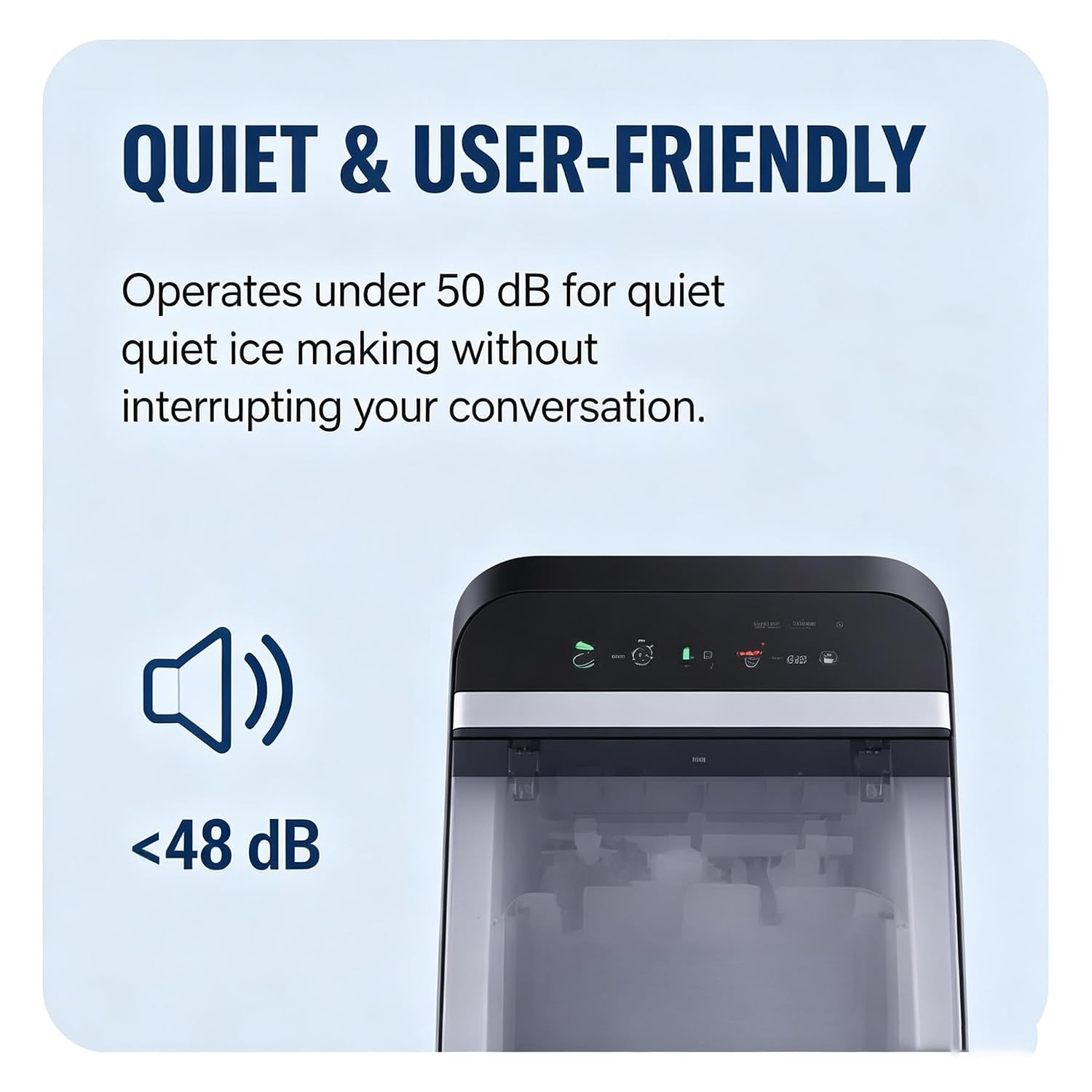 Ice Maker Countertop, Portable Ice Machine Self-Cleaning 26 lbs/Day