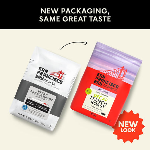 San Francisco Bay Coffee DECAF French Roast Ground Coffee, 28 oz bag