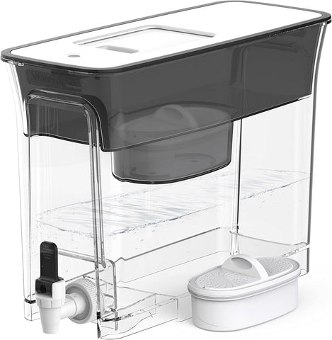 Waterdrop WFD-40L Water Filter Dispenser, 35-Cup Capacity, Black