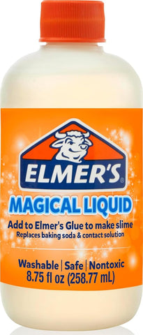 Elmer's Magical Liquid, Slime Activator Solution, Updated Formula for Double Slime Output, Safe, Washable, 8.75 fl oz - Kids Activity, Arts & Crafts, #1 Teacher Brand