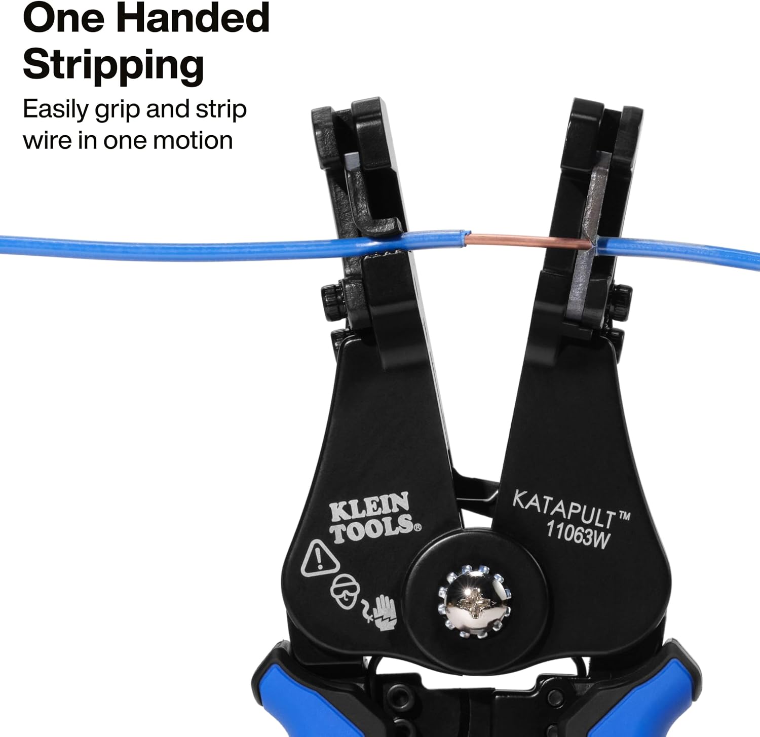 Klein Tools 11063W 7-Inch Heavy-Duty Automatic Wire Cutter/Stripper
