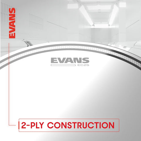 Evans Drum Heads - EC2S Coated Tom Drumhead, 12 Inch