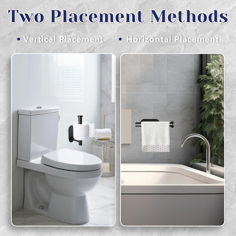 Toilet Paper Holder, Self Adhesive Toilet Paper Holder Wall Mount