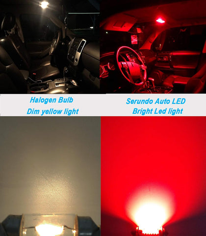 Serundo Auto DE3175 DE3022 DE3021 Led Bulb 31mm 1.22in Led Festoon Bulb 4pc