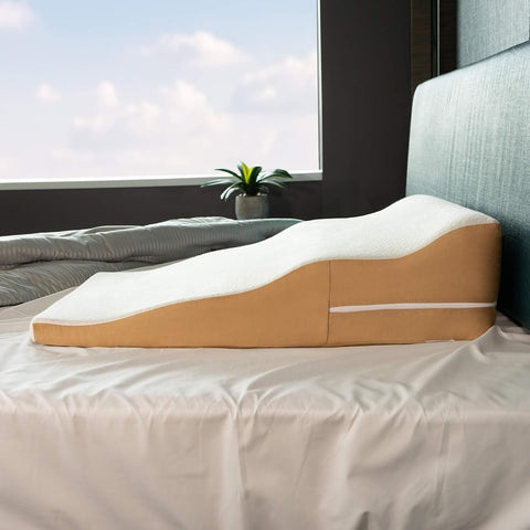 Avana Contoured Bed Wedge 24" Support Pillow with Gel-Infused Memory Foam and Cooling Tencel Cover