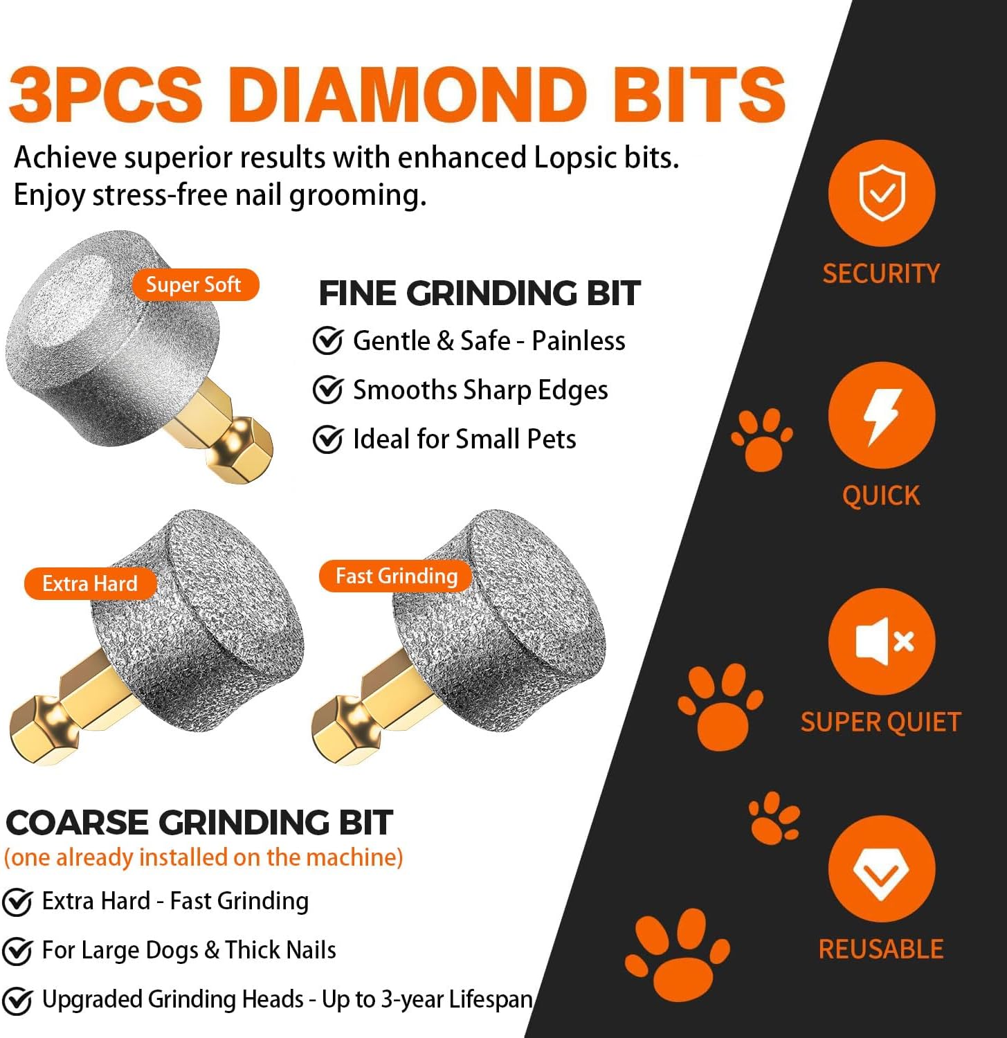 Whisper Quiet Dog Nail Grinder Safe & Stress-Free for Sensitive Dogs Cats