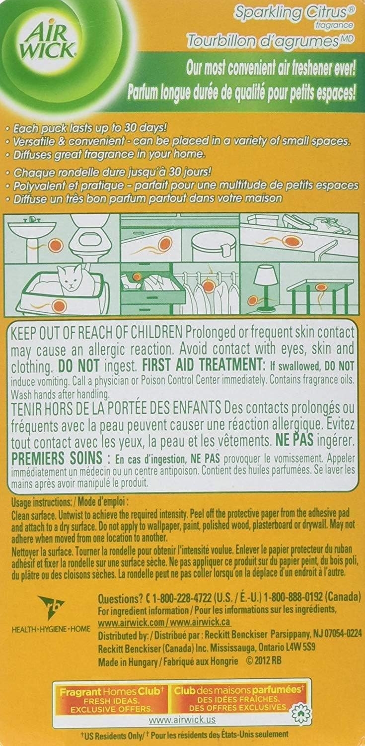 Air Wick Stick Ups Air Freshener, Sparkling Citrus, 2 Count