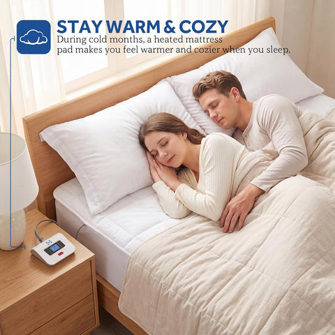 Sealy Electric Mattress Pad King Size 10 Heat Settings Machine Washable