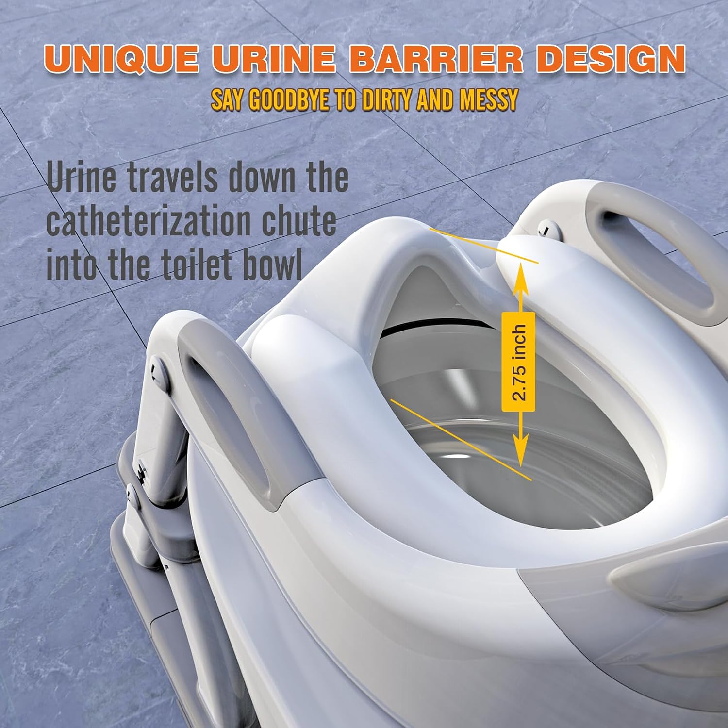 Potty Training Toilet for Toddlers, 2-in-1 Potty Training seat, Anti-Slip