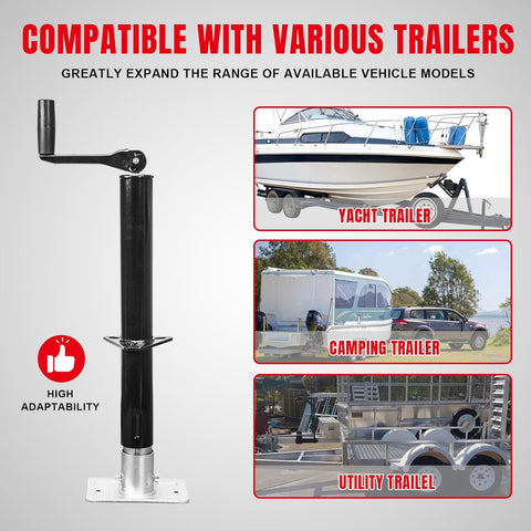 Big RED ATR39004R Torin A-Frame Trailer Jack, 1 Ton (2,000 lb) Capacity