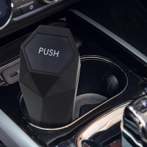 BFXM Car Trash Can Small Trash Bin with Lid, Car Accessories for Women