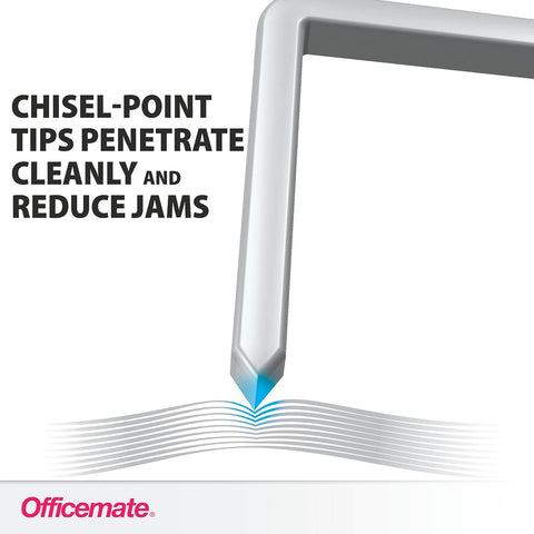 Officemate Standard Staples - Chisel Point Tips, 5 Boxes of 5,000 Staples, 1/4-Inch Leg Length, Universal Compatibility, Office Supplies and School Supplies for Everyday Paper Fastening
