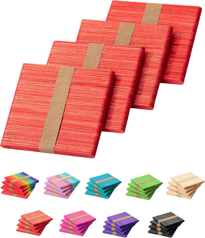Mr. Pen- Red Popsicle Sticks, 4.5 Inch, 200 Pack