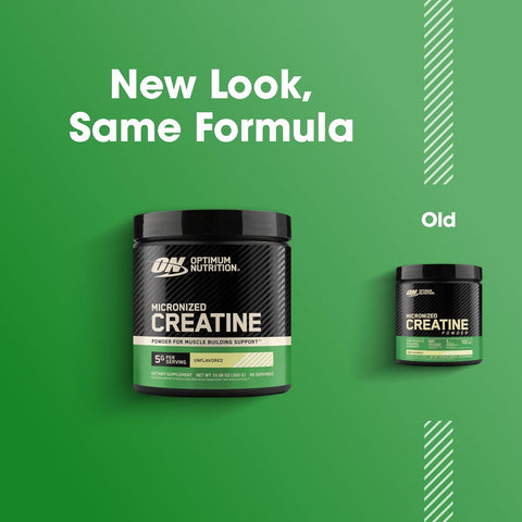 Optimum Nutrition Creatine Monohydrate Powder, Unflavored, 10 Oz