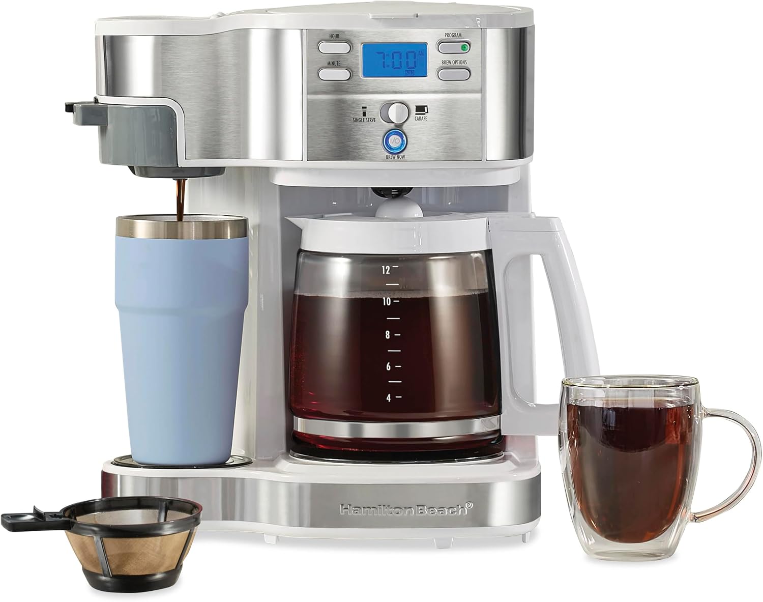 Hamilton Beach 2-Way Programmable Coffee Maker & Single Serve Coffee Maker
